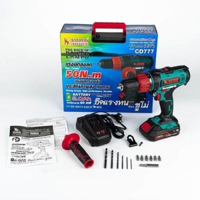 สว่านกระแทกไร้สาย 4" หุน SUMO รุ่น CD777
