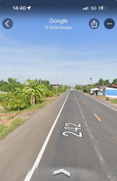 ขายด่วน ที่ดินหนองคายโพนสา ตรงข้ามหาดท่ามะเฟือง ติดถนนใหญ่ 247 ทางไปท่าบ่อ