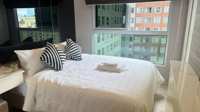 ขายคอนโดพลัมคอนโด รามคำแหง สเตชั่น แต่งครบ ใกล้ Airport Link รามคำแหง เพียง 250 เมตร