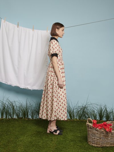 Plume Poppy Print Dress