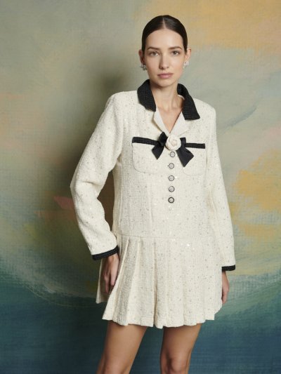 Stage Tweed Mini Dress