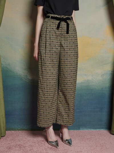 Pine Check Trousers