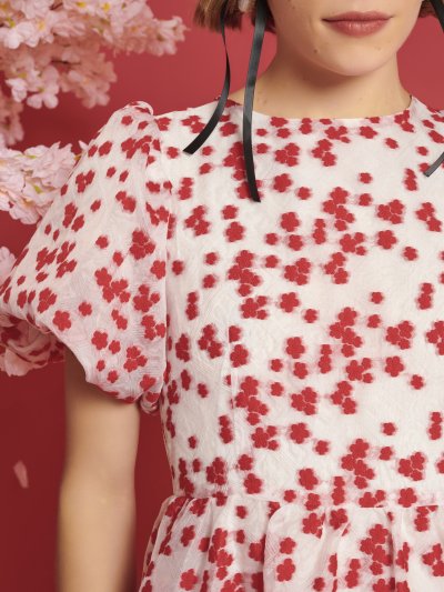 Sakura Jacquard Mini Dress