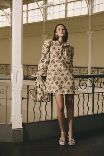 Ember Tapestry Mini Dress