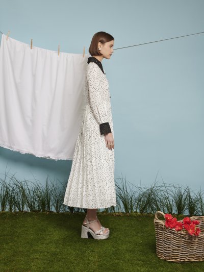 Esther Polka Dot Midi Dress