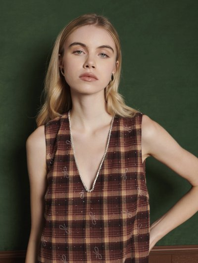 Escapade Check Mini Dress