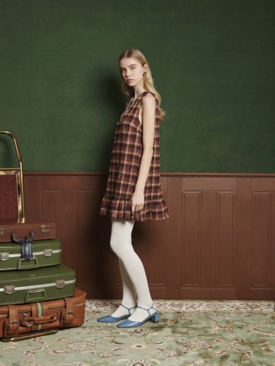 Escapade Check Mini Dress