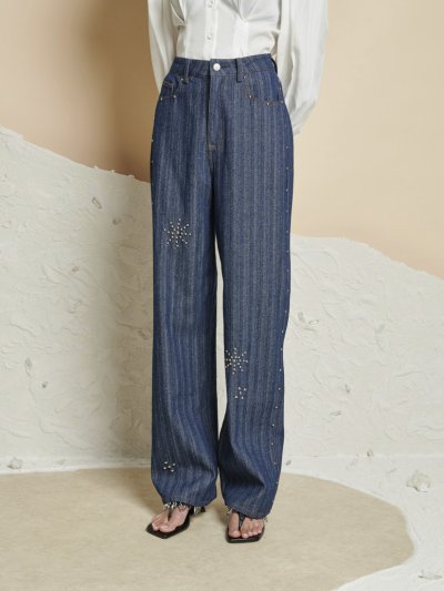Blakely Denim Studded Jeans