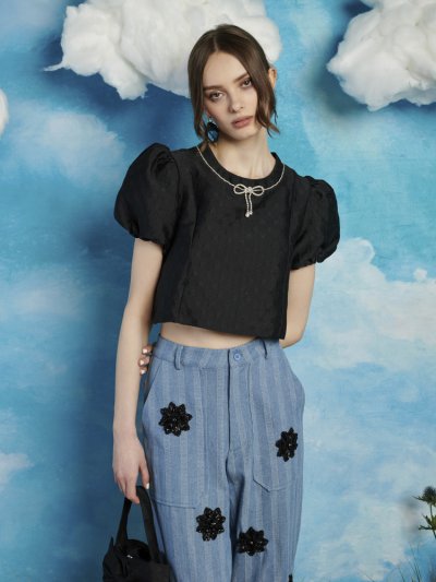 Dallas Jewels Cropped Top