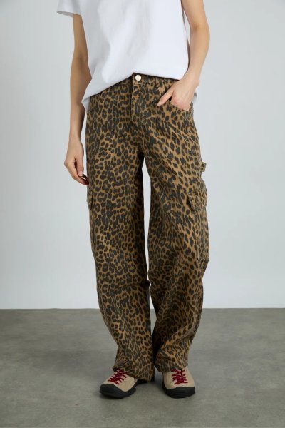 LEOPARD CARGO JEAN