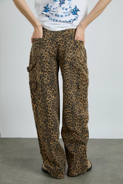 LEOPARD CARGO JEAN