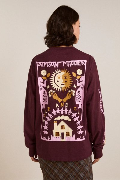 Paper cut gals ls tee - Fig