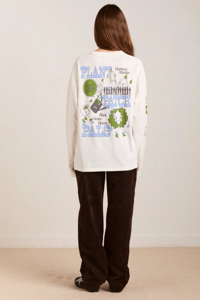 Plant patch pals - Ecru long sleeve