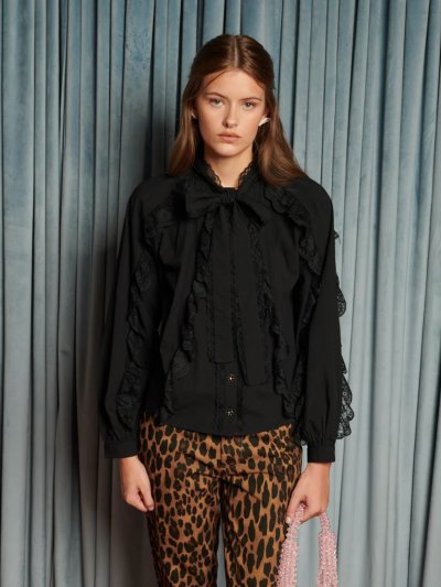 Lullaby Lace Trim Blouse