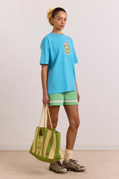 Snack Plate Graphic Tee - Blue