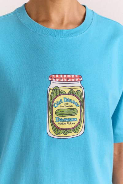 Snack Plate Graphic Tee - Blue