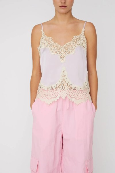 Delicate Lace Top - Light Purple