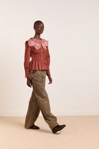 Fern Embroidered Blouse