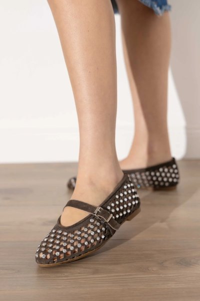 Samantha Suede Ballet Flats
