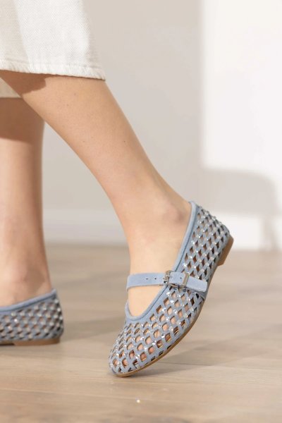 Samantha Suede Ballet Flats