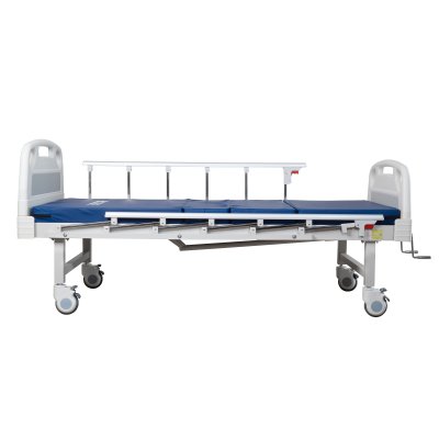 เตียงพยาบาล ระบบมือหมุน 2 ไกร์ธรรมดา รุ่น ECO เบาะ PU