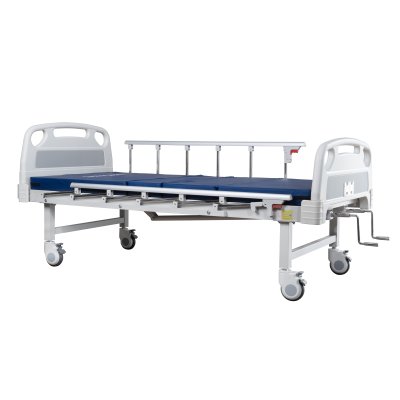 เตียงพยาบาล ระบบมือหมุน 2 ไกร์ธรรมดา รุ่น ECO เบาะ PU