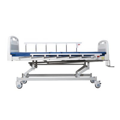 เตียงพยาบาล ระบบมือหมุน 3 ไกร์ธรรมดา รุ่น PRO เบาะ PU