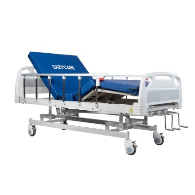 เตียงพยาบาล ระบบมือหมุน 3 ไกร์ธรรมดา รุ่น PRO เบาะ PU