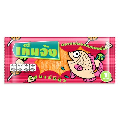 เท็นจัง ปลาแผ่นอบทรงเครื่องรวมรส 60 ซอง