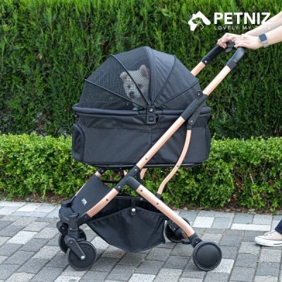 Petniz Pet Dog รถเข็นเด็กแบบถอดออกได้พับได้