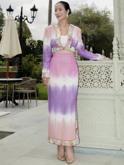 Hand Embroidered Cotton fabric