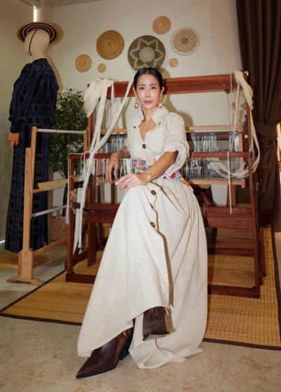 Hand-Embroidered Hemp Dress