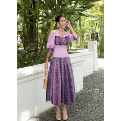 Cotton Lace and Yok Dok Dress