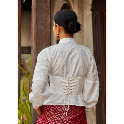 Cotton shirt and Silk Pants