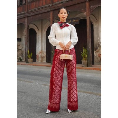 Cotton shirt and Silk Pants
