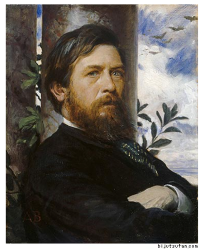 Frame - Self-Portrait with Death Playing the Fiddle