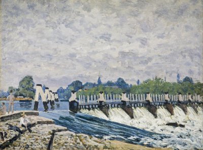 Molesey Weir at Hampton Court