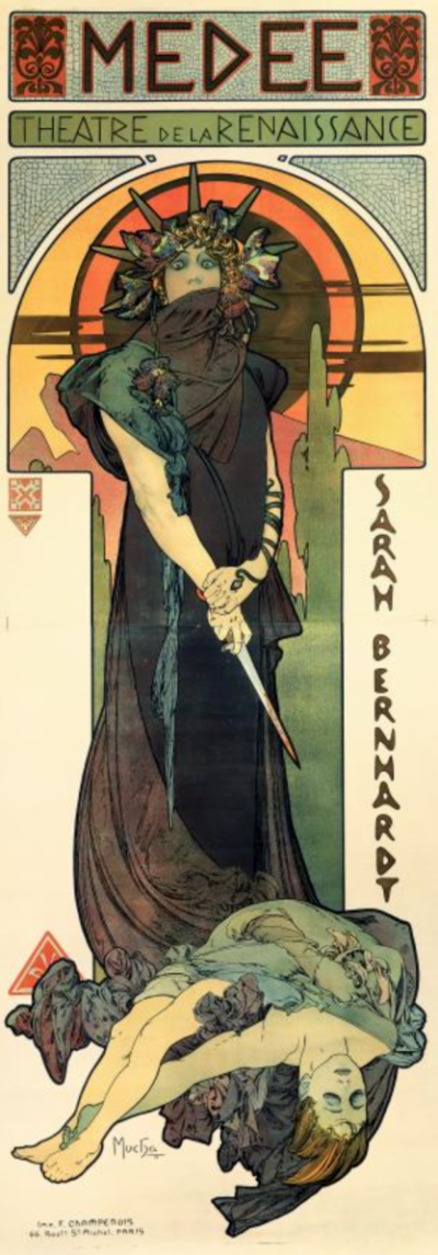 Sarah Bernhardt as Medea