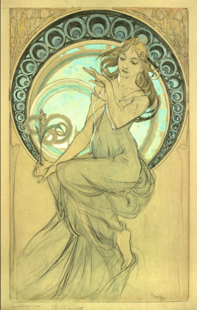 Seated Woman - Study for a poster