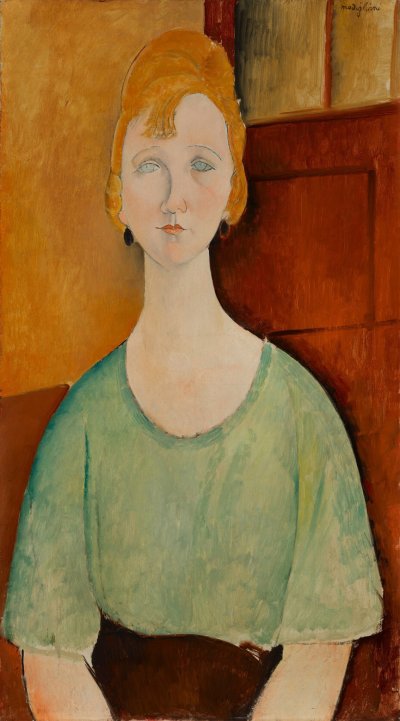 Girl in a Green Blouse, 1917