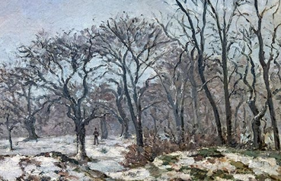 Chestnut Coppice in Winter, Louveciennes