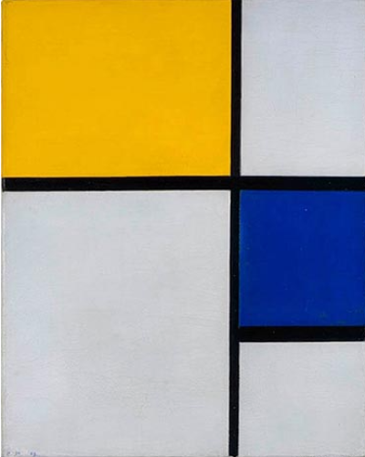 Composition No. 1 with Yellow and Blue