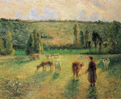 Cowherd at Eragny