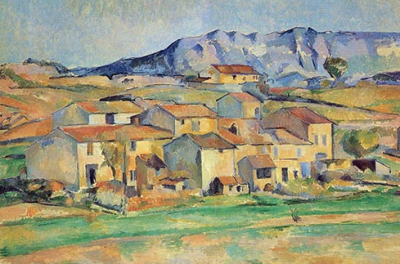 Mont Sainte-Victoire and Hamlet Near Gardanne