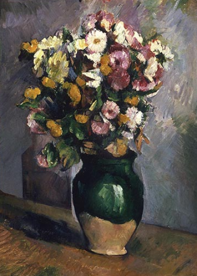 Still Life with Flowers in an Olive Jar