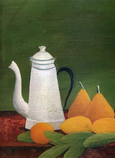 Still Life with Teapot and Fruit (c. 1910)