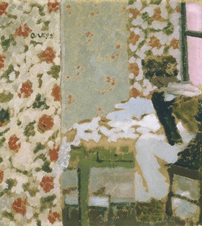 The Seamstress with Chiffons (1893) Édouard Vuillard