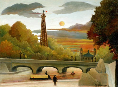 The Seine and the Eiffel Tower in the Sunset