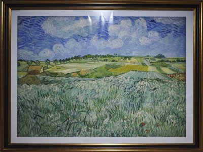 Plain at Auvers with rain clouds