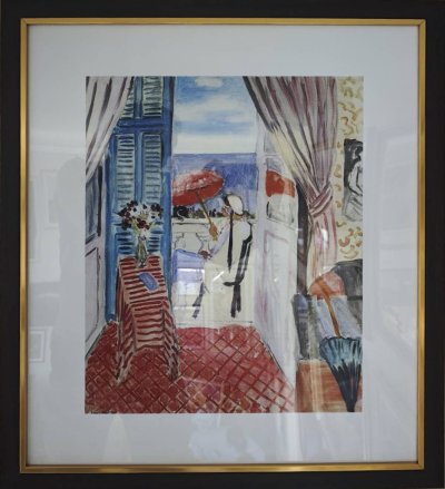 Woman with a Red Umbrella